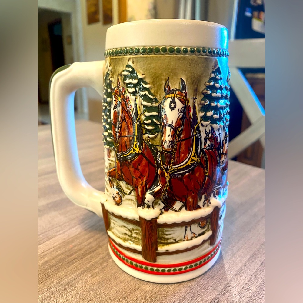 Budweiser Limited Edition Stein with Black Text